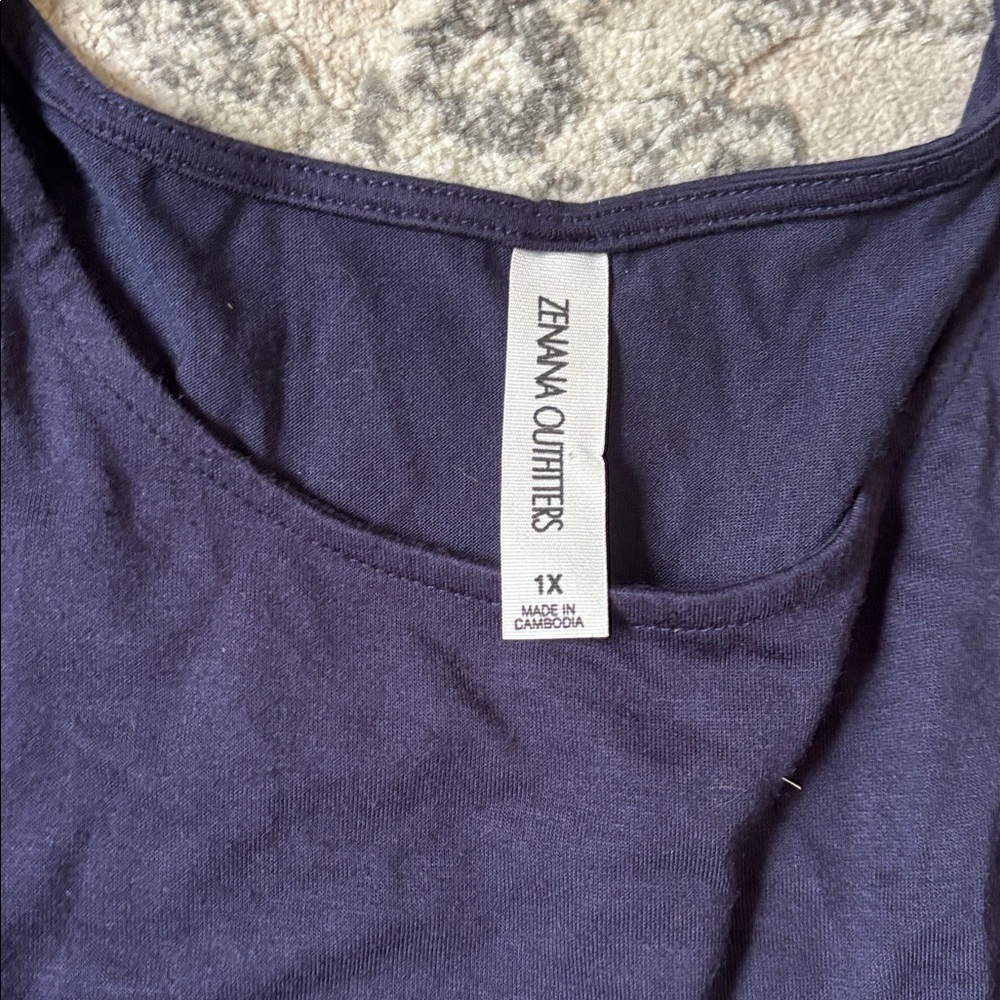 Zenana Navy Midi Dress - Picture 2 of 2
